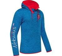 Nebulus Herren Fleecehoody Stitch, Warmer Hoody, Kapuzenpullover, Malibu - XXL