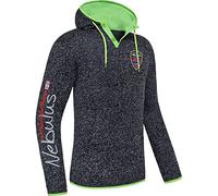 Nebulus Herren Fleecehoody Stitch, Warmer Hoody, Kapuzenpullover, Navy - L