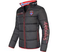Nebulus Herren Jacke EXODUS, warme Outdoorjacke, praktische & vielseitige Übergangs- & Winterjacke, schwarz-rot - XL