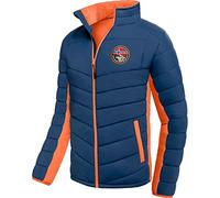 Nebulus Herren Jacke GENIUS, warme Outdoorjacke, praktische & vielseitige Übergangs- & Winterjacke, navy-orange - M