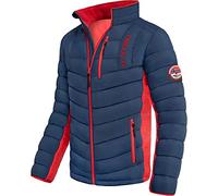 Nebulus Herren Jacke GRAFFITY, warme Outdoorjacke, praktische & vielseitige Übergangs- & Winterjacke, navy-rot - XXL