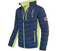 Nebulus Herren Jacke GRAFFITY, warme Outdoorjacke, praktische & vielseitige Übergangs- & Winterjacke, navy-lime - 3XL