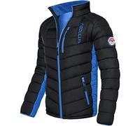 Nebulus Herren Jacke GRAFFITY, warme Outdoorjacke, praktische & vielseitige Übergangs- & Winterjacke, schwarz-kobalt - L