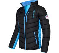 Nebulus Herren Jacke GRAFFITY, warme Outdoorjacke, praktische & vielseitige Übergangs- & Winterjacke, schwarz-malibu - L