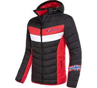 Nebulus Herren Jacke NATURAL, warme Outdoorjacke, praktische & vielseitige Übergangs- & Winterjacke, schwarz-rot - L
