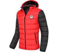 Nebulus Herren Jacke UNIMAK, warme Outdoorjacke, praktische & vielseitige Übergangs- & Winterjacke, rot - schwarz - XXL