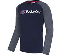 Nebulus Herren Longsleeve Cup, lässige Shirt, Rundhalsausschnitt, Navy - Navy me - XL