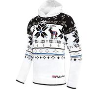 Nebulus Herren Pullover NORJAN, Warmer Pullover, praktischer & vielseitiger Kapuzenpullover, weiß - XL