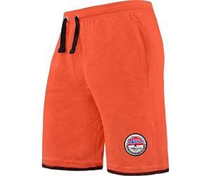Nebulus Herren Short FLIC, Kurze Hose, Sommerhose, Naranja-schwar - XL