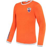 Nebulus Herren Strickpullover CEM, lässiger Pullover, vielseitig, orange-grau - 3XL