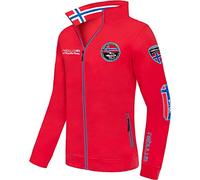 Nebulus Herren Sweatjacke Comeback, Übergangsjacke, lässige Jacke, rot - M