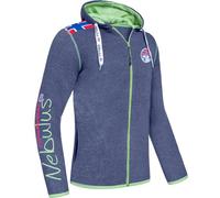 Nebulus Herren Sweatjacke TURIOL, Übergangsjacke, Freizeitjacke, Navy-Lime - 3XL