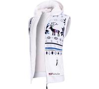 Nebulus Herren Weste NORVEST, warme Weste, mit Kunstfell (DE/NL/SE/PL, Alphanumerisch, L, Regular, Regular, Weiß)
