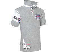 Nebulus Poloshirt DEEP Blue Herren, grau-meliert - M