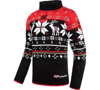 Nebulus Herren Norweger Strickpullover Stag, lässiger Pullover, vielseitig, rot - M