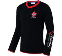 Nebulus Strickpullover FENRIS Herren (Model: P4711 - Herren, schwarz-rot; Größe: L) FBA