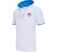 Nebulus Herren T-Shirt Hoody Track, Shirt, T-Shirt, mit Kapuze, weiß - XL
