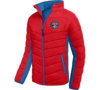 Nebulus Herren Jacke GENIUS, warme Outdoorjacke, praktische & vielseitige Übergangs- & Winterjacke, rot-kobalt - 3XL