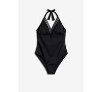 Neckholder-Badeanzug mit tiefem Ausschnitt 38