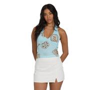 Neckholdertop BILLABONG "Sunny Sometimes", Damen, Gr. L, clearwater, Obermaterial: 100% Viskose;, Tops Neckholdertop (71163540-L) clearwater