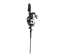 Needle Piercing Ear Hook - Alloy | Asymmetrical Modern Jewelry | Alloy Construction, 8cm Length, Creative Asymmetrical Design In Black Or Silver For Bold Styling