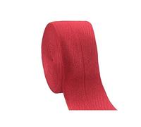 NEFLUM 10 Meter 40mm breites elastisches Band aus Spandex-Satin, Gurtband, Stoff, Kleid, Nähen, dekoratives Gurtband, Rot, 40mm