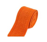 NEFLUM 2 Meter 50mm Breite Gummibänder Buntes Muster Gurtband Kleidung Handtasche Tasche Gurtband DIY Nähzubehör, Orange, 50mm
