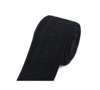 NEFLUM 2 Meter 50mm Breite Gummibänder Buntes Muster Gurtband Kleidung Handtasche Tasche Gurtband DIY Nähzubehör, Schwarz, 50mm