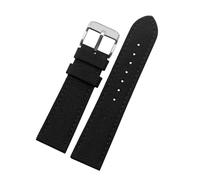 NEFLUM Nylon + Leder-Uhrenarmband 19 mm 20 mm 22 mm 23 mm 24 mm Armband, wasserdichtes Uhrenarmband aus Segeltuch für Herren,20mm