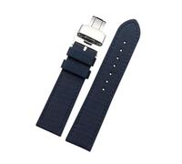 Nylon + Leder-Uhrenarmband 19 mm 20 mm 22 mm 23 mm 24 mm Armband, wasserdichtes Uhrenarmband aus Segeltuch für Herren,18mm