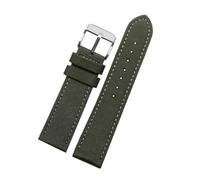 NEFLUM Nylon + Leder-Uhrenarmband 19 mm 20 mm 22 mm 23 mm 24 mm Armband, wasserdichtes Uhrenarmband aus Segeltuch für Herren,22mm