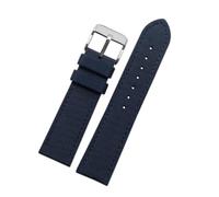 NEFLUM Nylon + Leder-Uhrenarmband 19 mm 20 mm 22 mm 23 mm 24 mm Armband, wasserdichtes Uhrenarmband aus Segeltuch für Herren,21mm