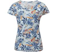 Neha V-Neck T-Shirt, blau, Gr. M