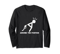 Nehmen Sie die Position an Langarmshirt
