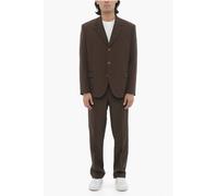 Neil Barrett Slim-Fit-Anzug, Revers, 3-Knopf, mit Seitenschlitzen - Braun ES 52