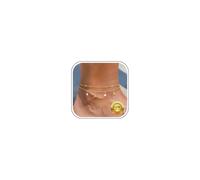 Nelytiya Fussketten Für Frauen Gold Doppelte Wasserfest Seestern Fußkettchen Für Damen Verstellbares Fussketten Zierlich Perlen Fußkette Strand Fußschmuck