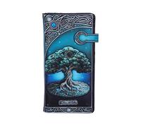 Nemesis Now B5174R0 Baum des Lebens heidnischer Mond geprägtes Polyurethan-Geldbörse, geräumig, grün, 18,5 cm