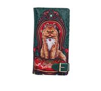 Nemesis Now Lisa Parker Mad About Cats Geldbörse mit Prägung, Grün, 18,5 cm