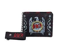 Nemesis Now Portemonnaie Slayer Adler-Logo, geprägt, Metall, Schwarz, 11 cm