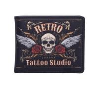 Nemesis Now Retro Tattoo Studio Geldbörse, klassisches Vintage Design, kompakte Größe 12x10cm, Unisex