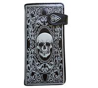 Nemesis Now Totenkopf-Tarot Geldbörse 19 cm schwarz PU 18,5 cm