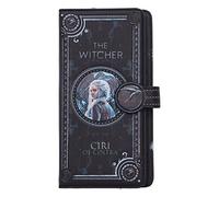 Nemesis Now The Witcher Ciri Geldbörse mit Prägung, 18,5 cm, PU-Leder, schwarz, offizielles Lizenzprodukt von The Witcher, Ciri geprägte Geldbörse, 4 Bargeld- und 12 Kartenfächer, Schwarz, 18.5cm,