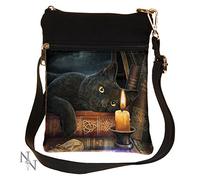 Nemesis Now Witching Hour Lisa Parker Schultertasche, 23 cm, braun, PU und Leinen, Einheitsgröße