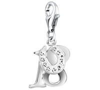 Nenalina Charm-Einhänger »18 Hufeisen Glück Kristalle 925 Silber«