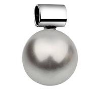 Anhänger Basic Synthetische Perle 925 Silber Nenalina Grau 4N262/10X001