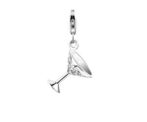 Nenalina Anhänger Cocktailglas Zirkonia 925 Silber OneSize Damen