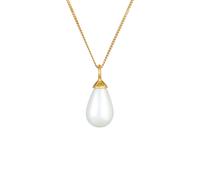 Nenalina Anhänger Muschelkernperle Tropfen 925 Silber goldfarben Damen