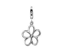 Nenalina, Charm Anhänger Blume Floral 925 Sterling Silber in silber, Schmuck für Damen Gr. OneSize