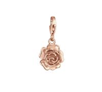 Nenalina, Charm Anhänger Rose Blume Floral Romantisch 925 Silber in gold, Schmuck für Damen Gr. OneSize