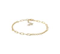 Nenalina, Armband Charmträger Bettelarmband Trend Basic 925 Silber in gold, Schmuck für Damen Gr. 16 cm